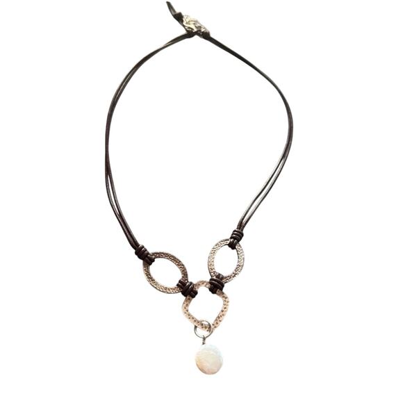 Silpada Jewelry - Silpada 925 Sterling Silver & Leather Necklace